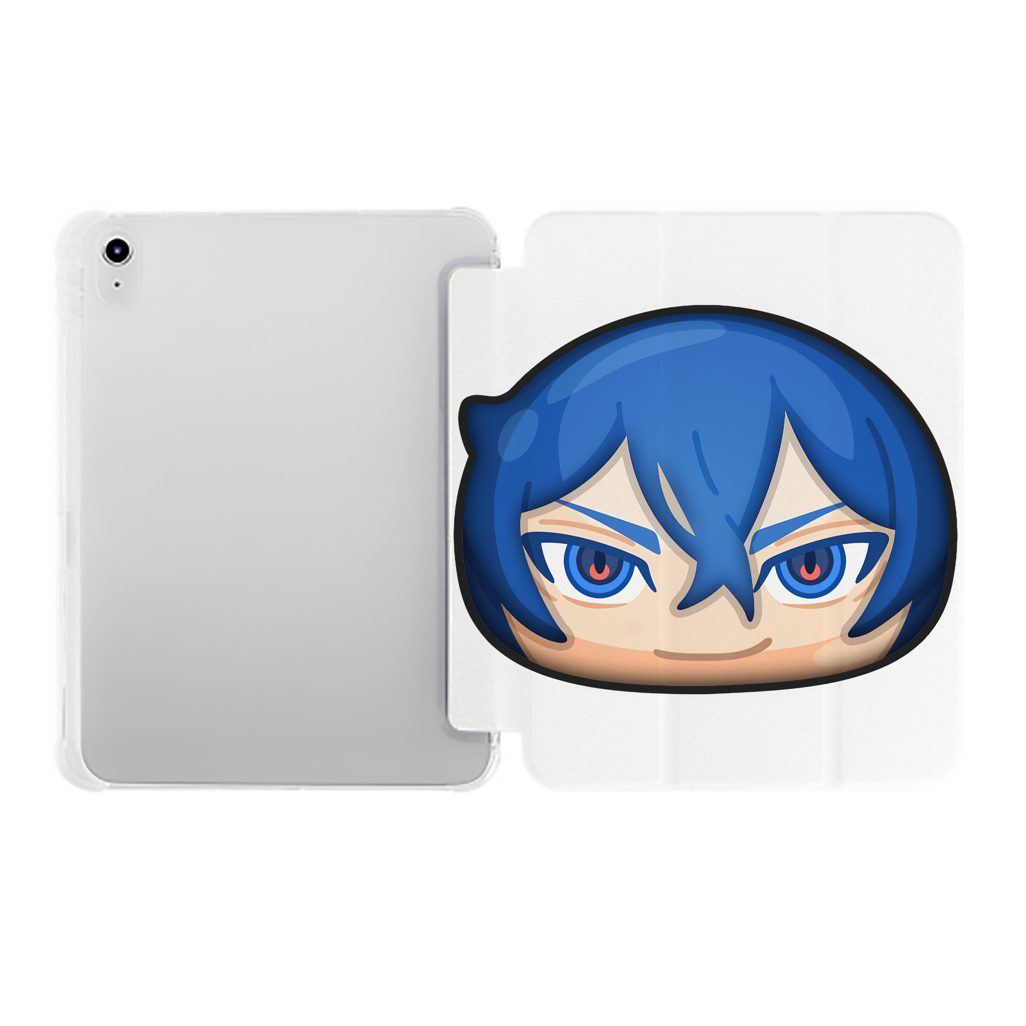 （画像用） 妖怪ウォッチ Yo-kai Watch IPad ケース ペン収納付き 三つ折りスタンド PUレザー×シリコン 対応機種9.5/10.5/10.9インチ